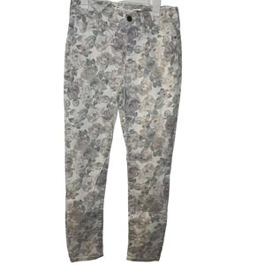 Seven7 High Rise Skinny Jeans Floral Print Women Size 10